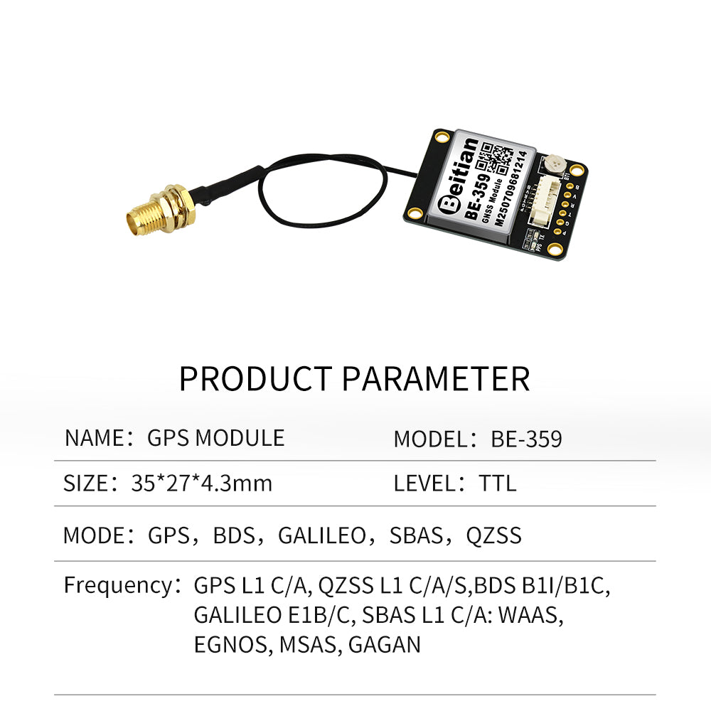 Beitian GPS split module GMOUSE Beidou antenna flight control GNSS timing navigation positioning module BE-289 Beitian GPS split module GMOUSE Beidou antenna flight control GNSS timing navigation positioning module BE-289